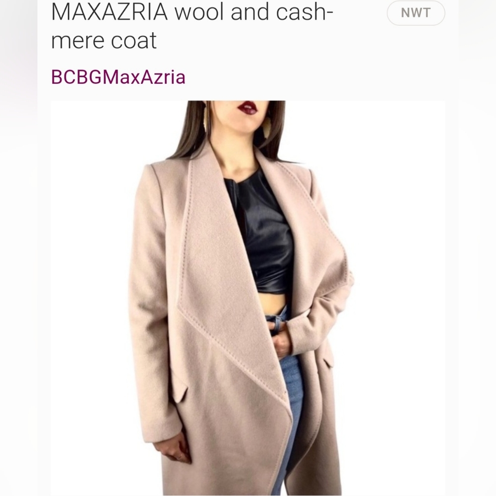 GORGEOUS NWT BCBG MAXAZRIA wool and cashmere coat